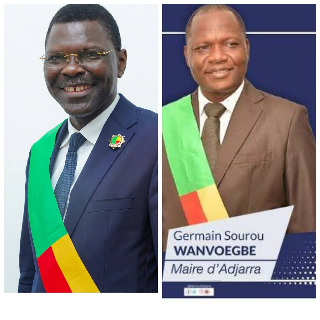 Élection du Président DJOGBENOU à la tête de l&rsquo;institution parlementaire : Les félicitations militantes du Maire Germain Sourou WANVOÈGBÈ au Président de l&rsquo;UP -Le Renouveau