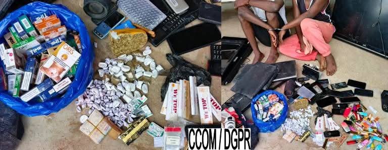 Sécurité publique à Pahou : 13 individus arrêtés avec des matériels suspects