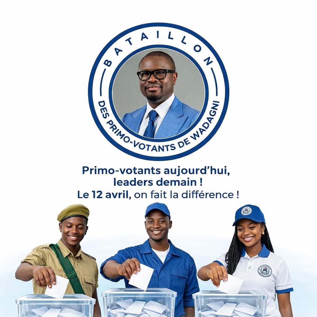 Présidentielle d’avril 2026 : le “Bataillon des Primo-votants de WADAGNI” en campagne de proximité pour une victoire sans appel